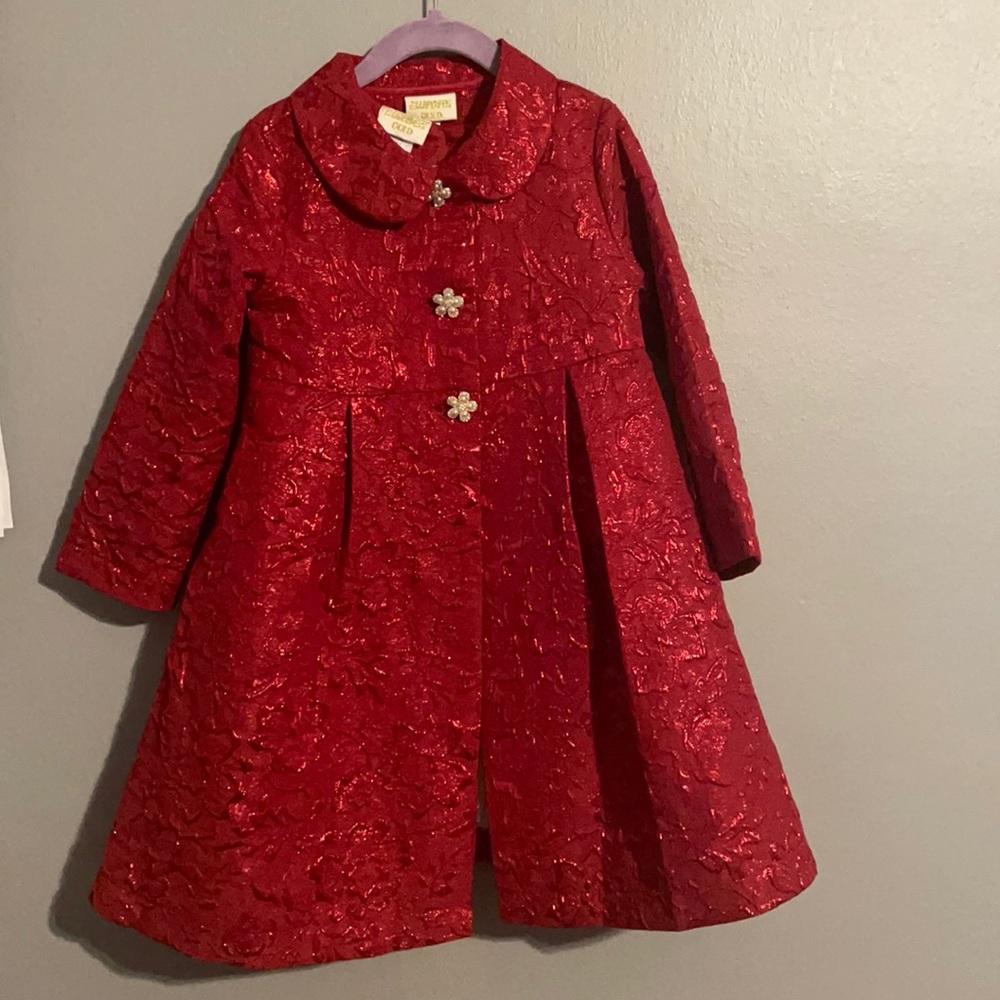 Girls Blueberi Gold dress